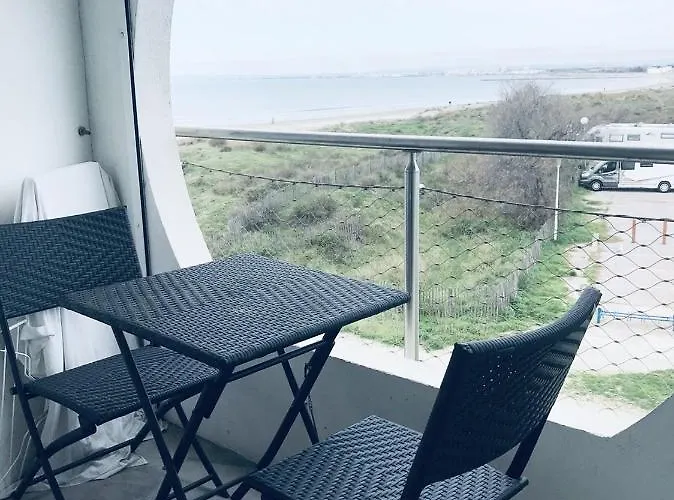 As18656 - Grand Studio Vue Mer, Direct Sur Plage Avec Parking Prive